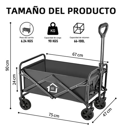 Carrito vagón  plegable