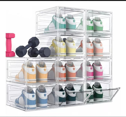 Cajas de Zapatos Apilables  PLÁSTICO RÍGIDO ⚠️