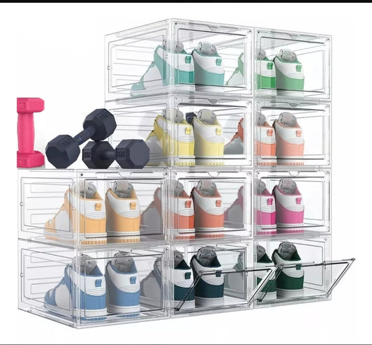 Cajas de Zapatos Apilables  PLÁSTICO RÍGIDO ⚠️
