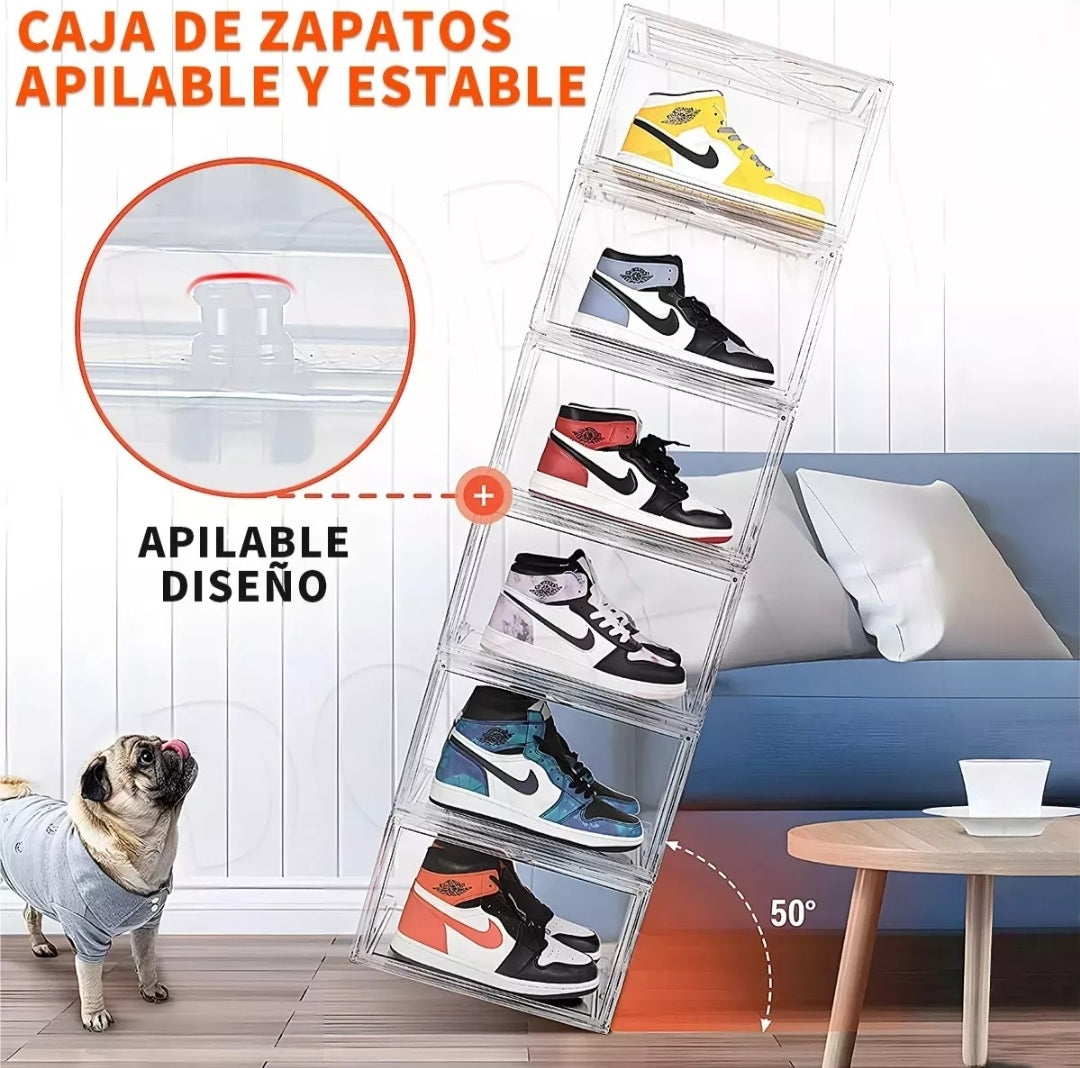 Cajas de Zapatos Apilables  PLÁSTICO RÍGIDO ⚠️