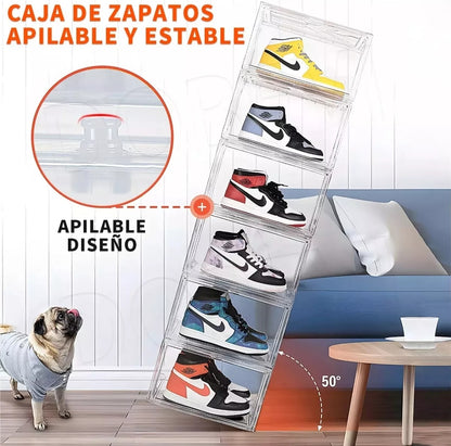 Cajas de Zapatos Apilables  PLÁSTICO RÍGIDO ⚠️