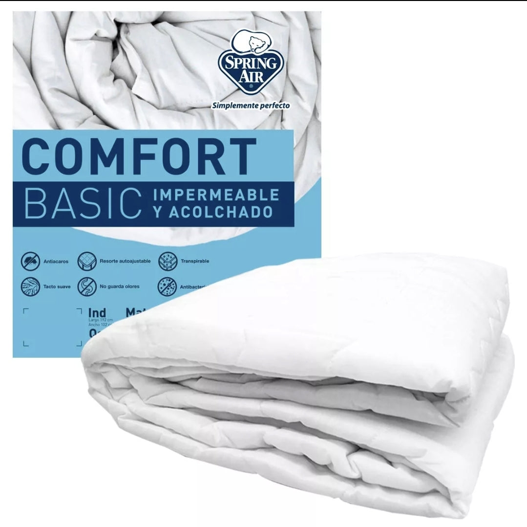 Protector cubre colchón Spring Air Comfort Basic 100% impermeable