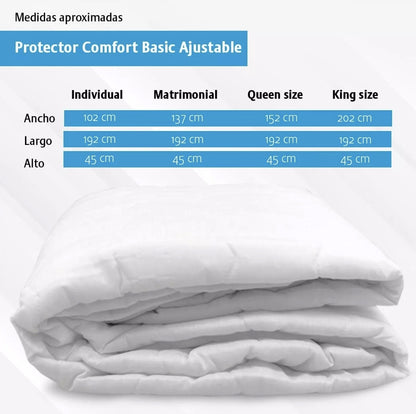 Protector cubre colchón Spring Air Comfort Basic 100% impermeable