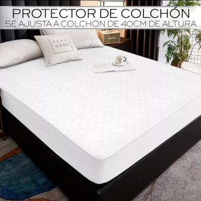 Protector de colchón impermeable Antiacaros