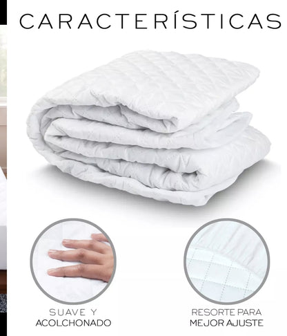 Protector de colchón impermeable Antiacaros
