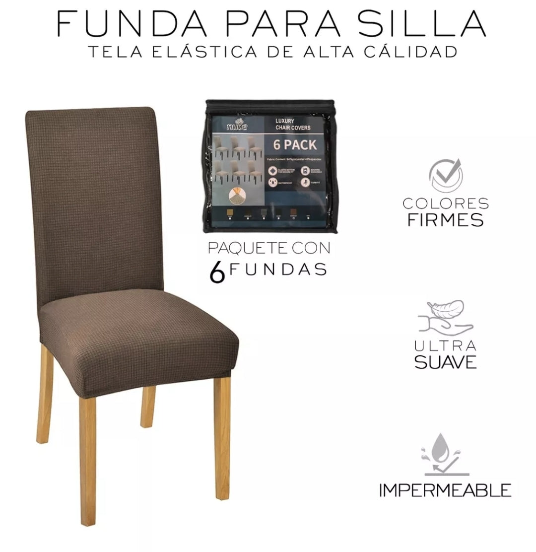 6 pz fundas protectoras para sillas