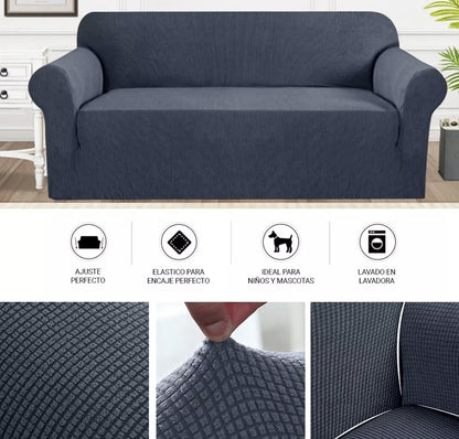 Protector cubre sala elástico 3pz