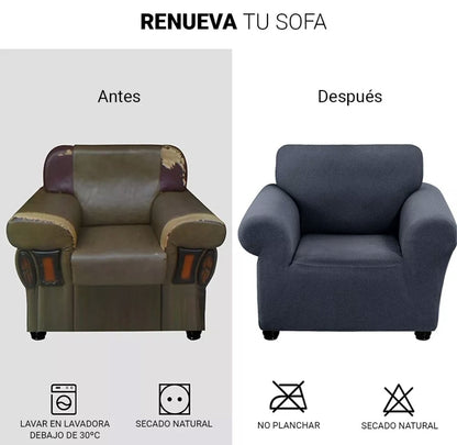 Protector cubre sala elástico 3pz