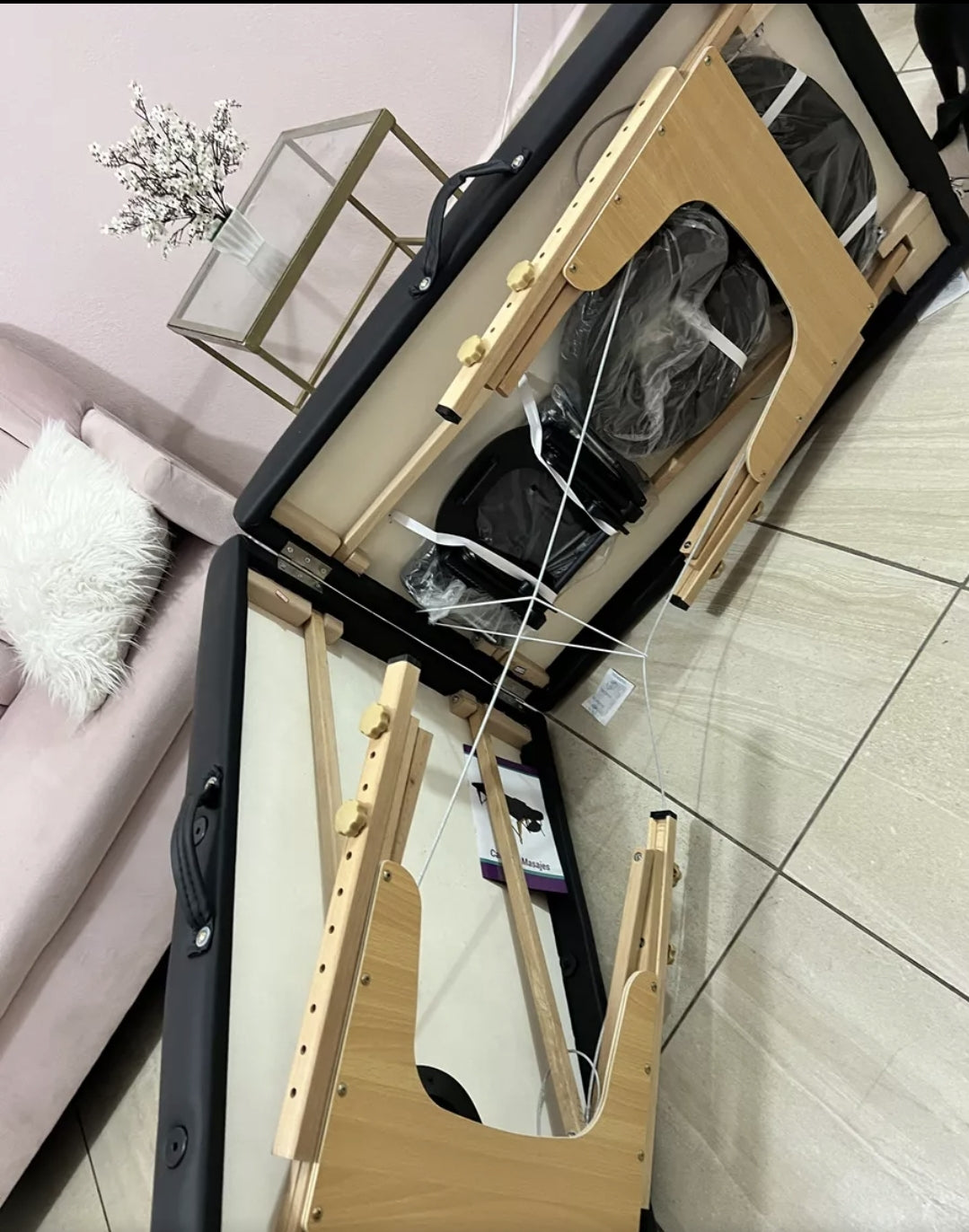 Cama plegable profesional para masajes