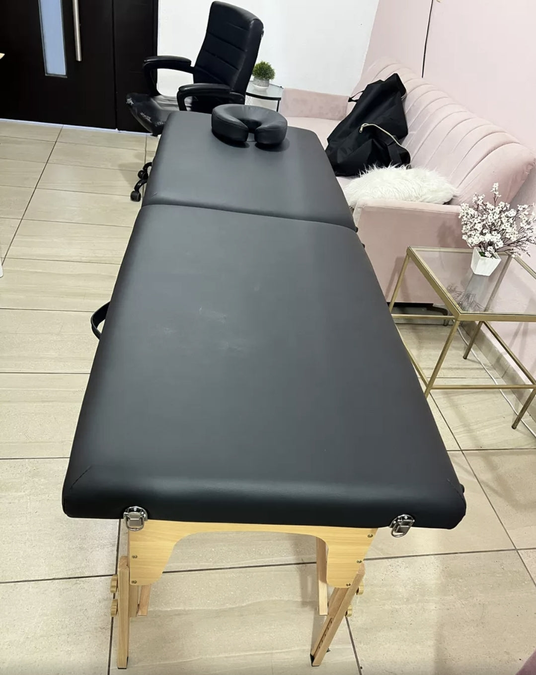 Cama plegable profesional para masajes