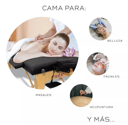 Cama plegable profesional para masajes