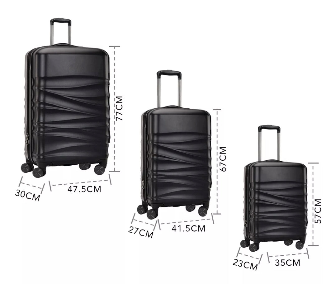 Set de 3 maletas con ruedas