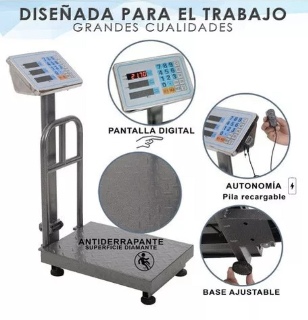 Báscula electrónica comercial 150kg