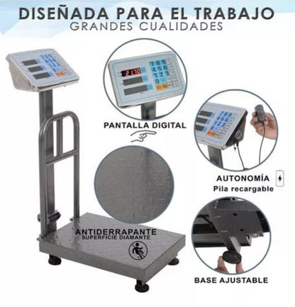 Báscula electrónica comercial 150kg