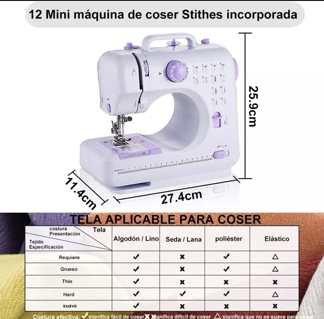 Máquina de coser eléctrica SET 115PZ