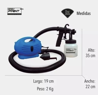 Compresor + Pistola para pintar 2 en 1