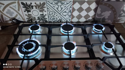 Parrilla 6 quemadores marca GUTSTARK