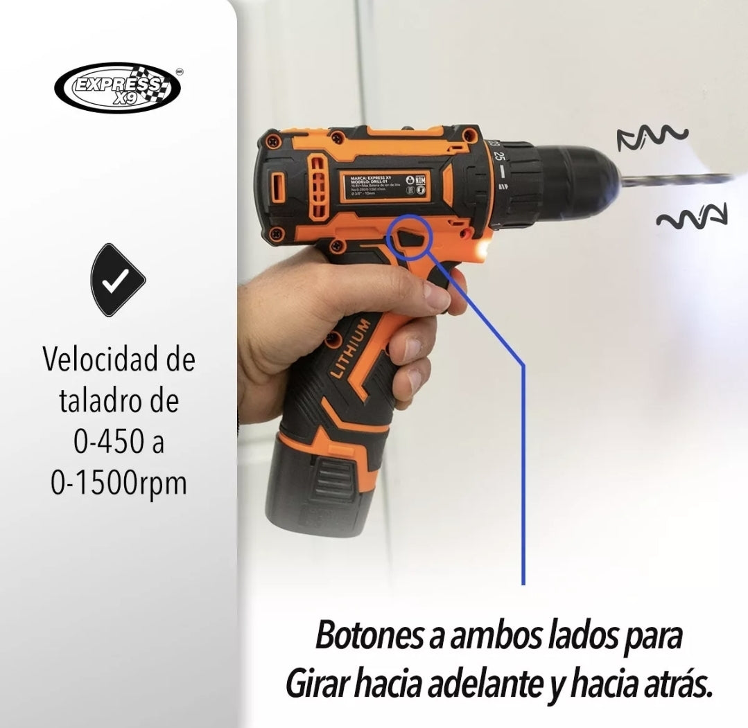 Taladro atornillador inalámbrico