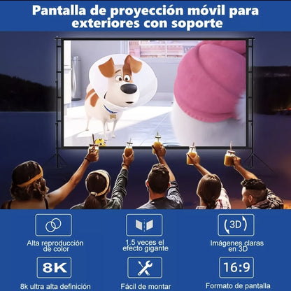 Pantalla de proyector portátil 16:9