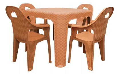 Mesa infantil con sillas tipo Ratan