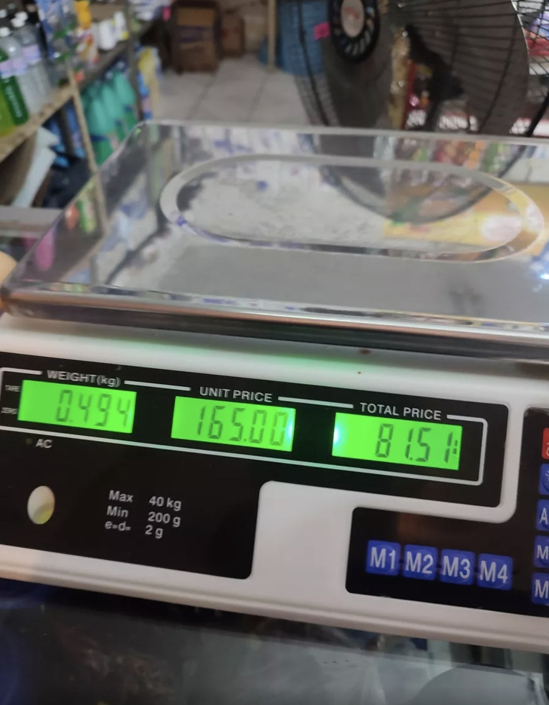 Báscula comercial digital 40kg