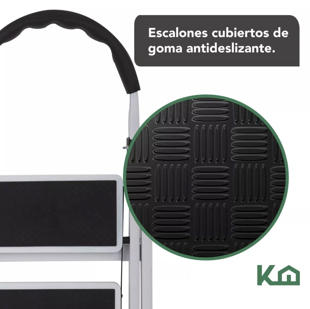 Escalera de tijera plegable 3 escalones