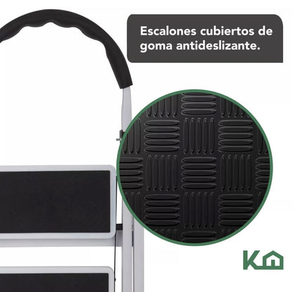 Escalera de tijera plegable 3 escalones