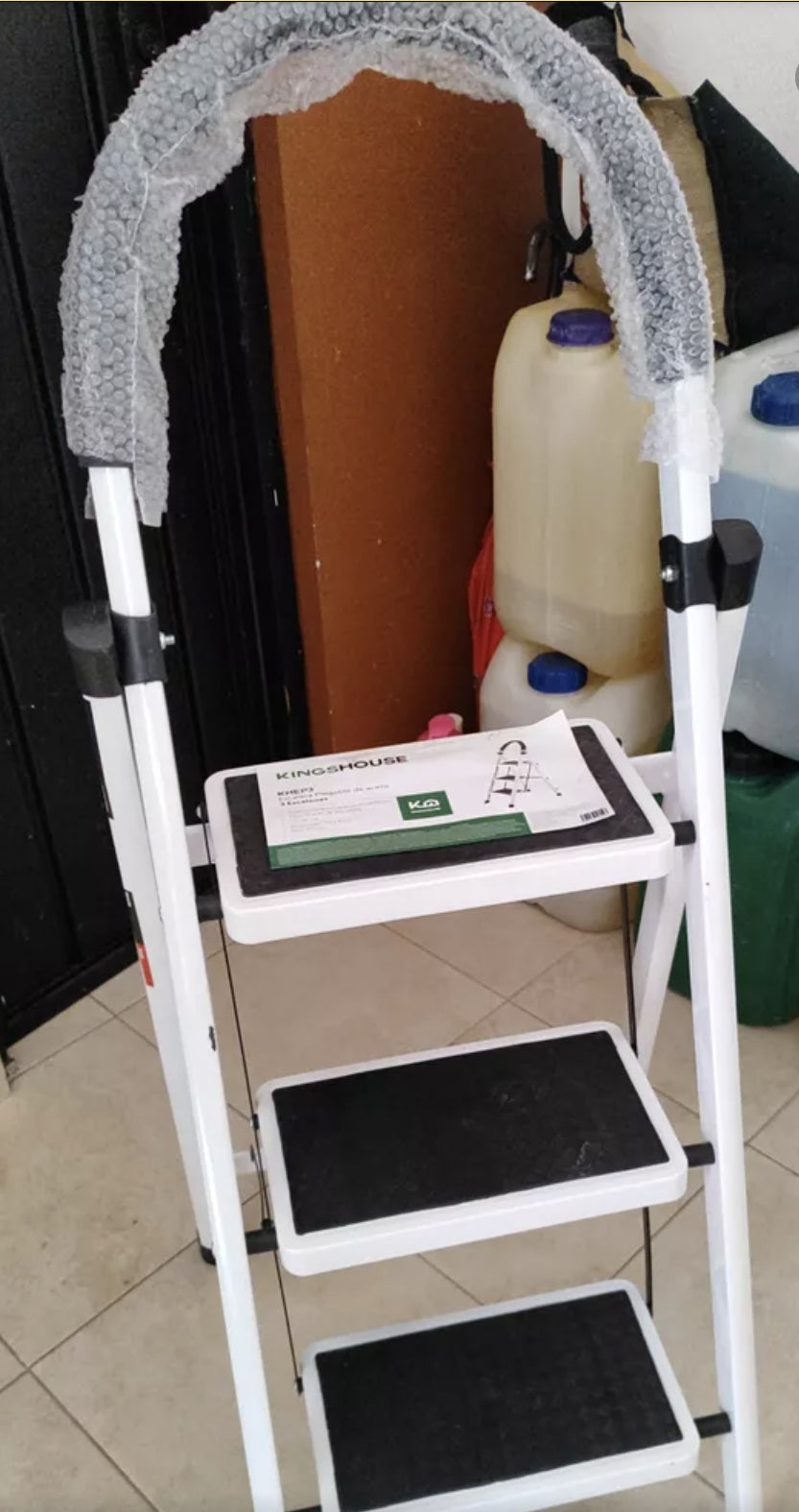 Escalera de tijera plegable 3 escalones