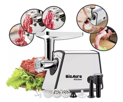Molino de carne eléctrico embutidor