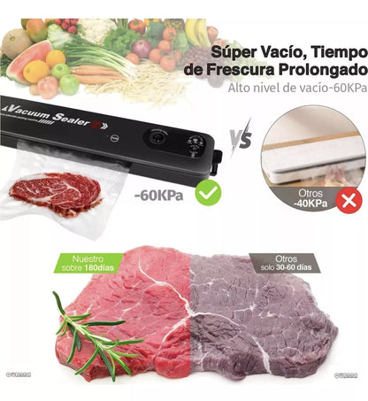 Selladora al vacío Vacuum Sealer + 120 bolsas