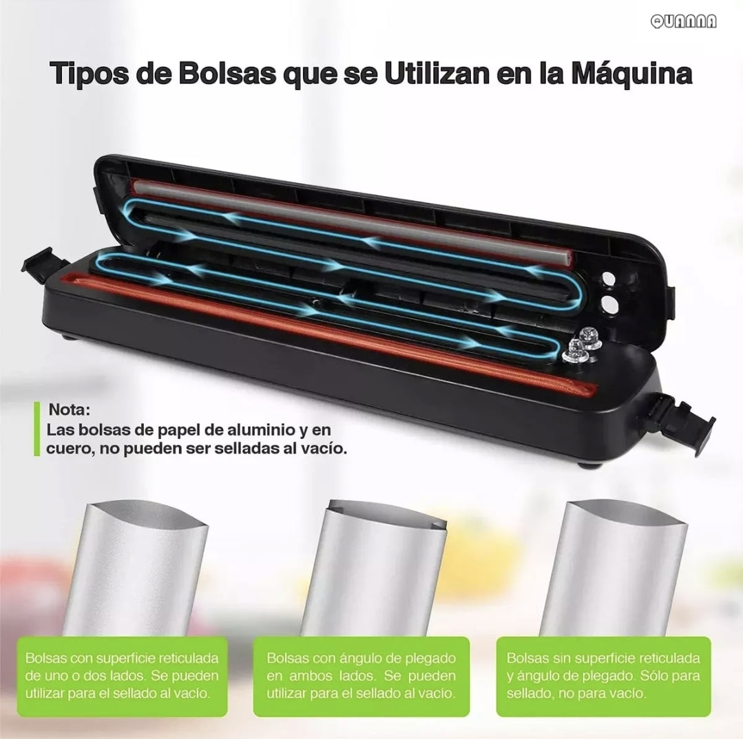 Selladora al vacío Vacuum Sealer + 120 bolsas
