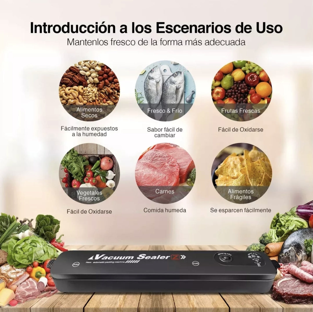 Selladora al vacío Vacuum Sealer + 120 bolsas