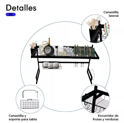 Escurridor de trastes moderno acero inoxidable