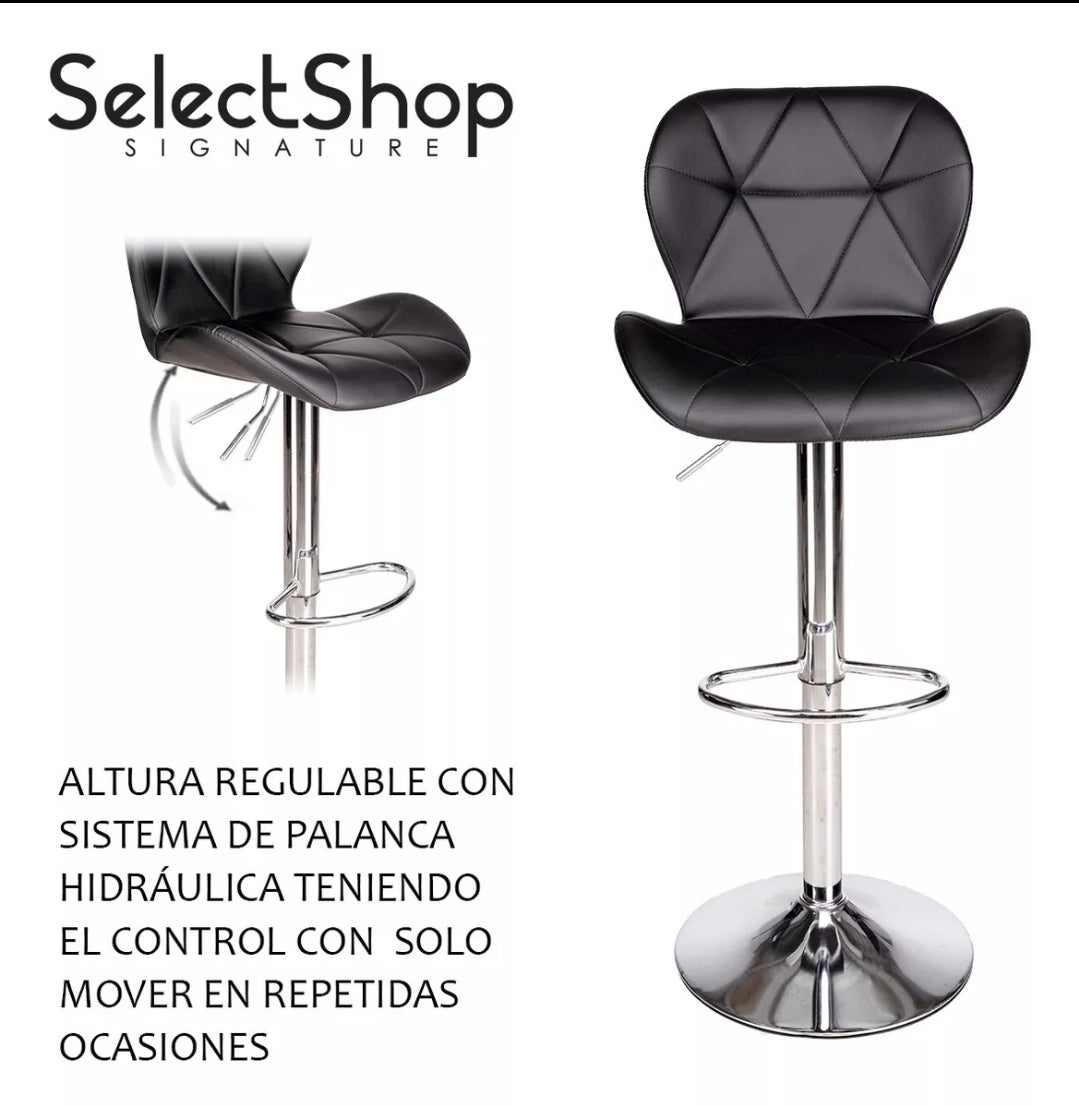 2 bancos con respaldo acolchados