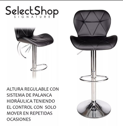 2 bancos con respaldo acolchados