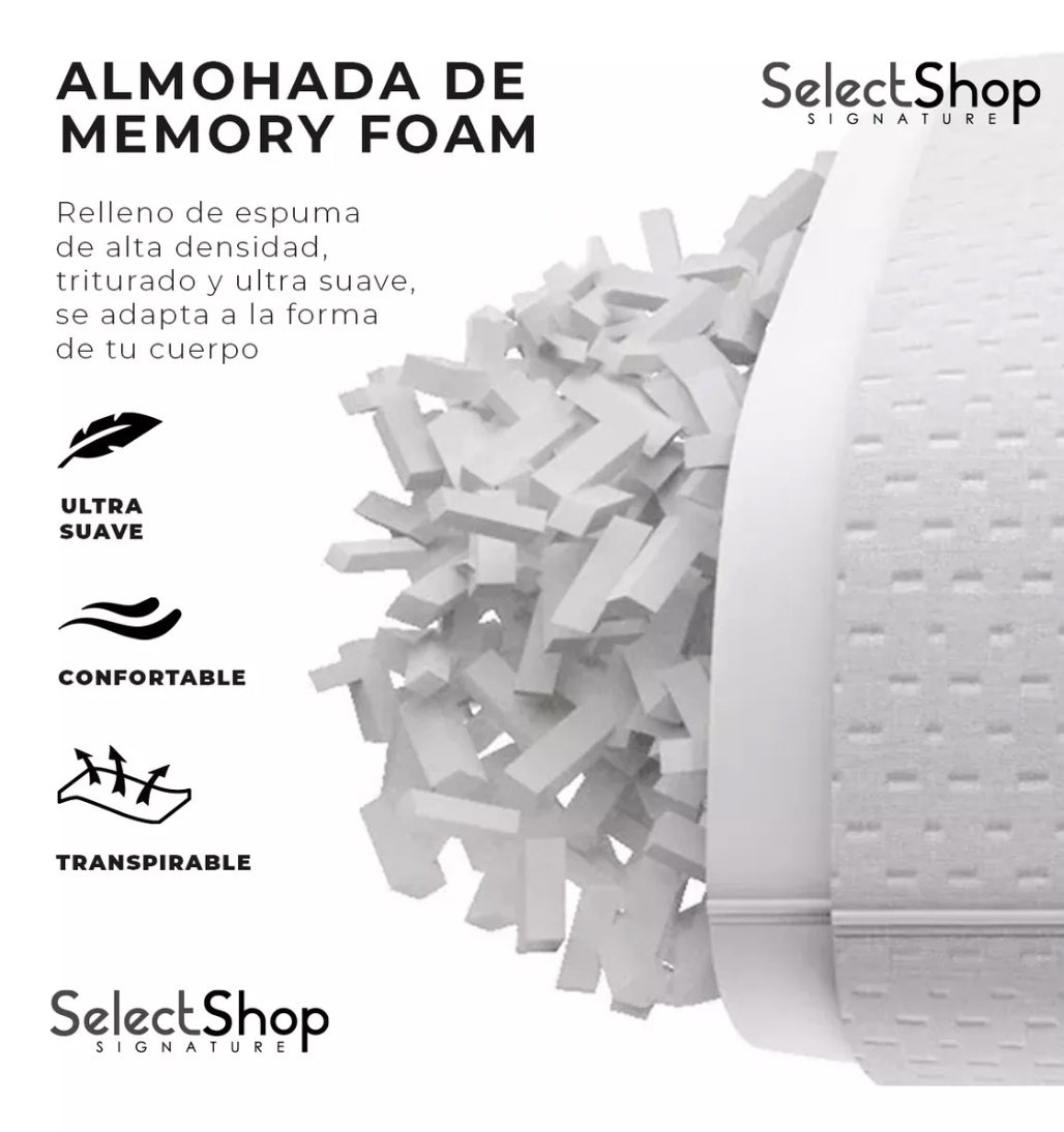 Almohada Memory Foam estándar