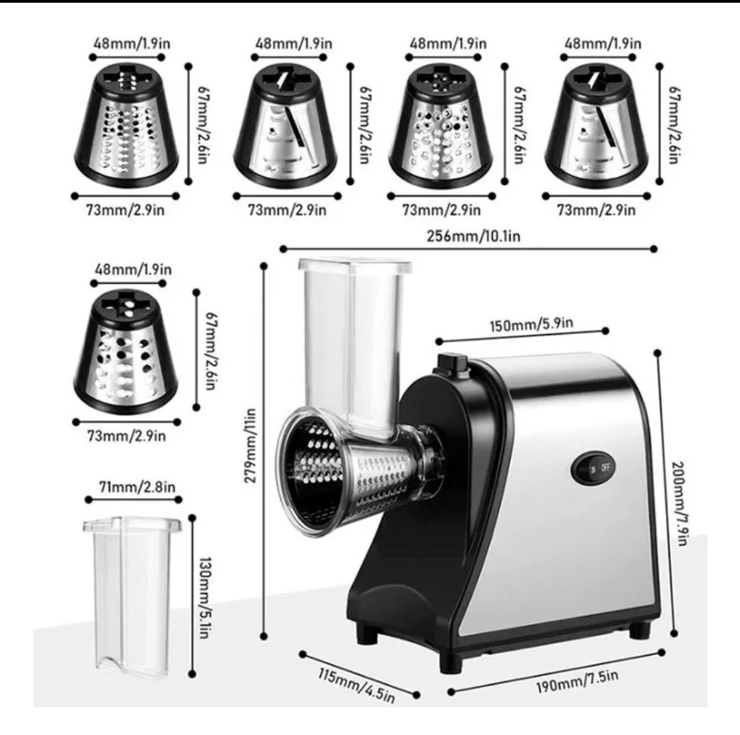 Rallador de verduras eléctrico 200w