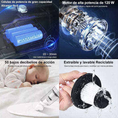 Aspiradora portátil inalámbrica