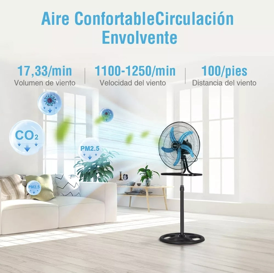 Pack de 2 piezas Ventilador industrial 3 en 1 Yyugolo 70w