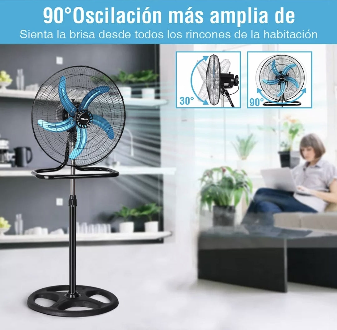 Pack de 2 piezas Ventilador industrial 3 en 1 Yyugolo 70w