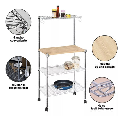 Estante de cocina para microondas
