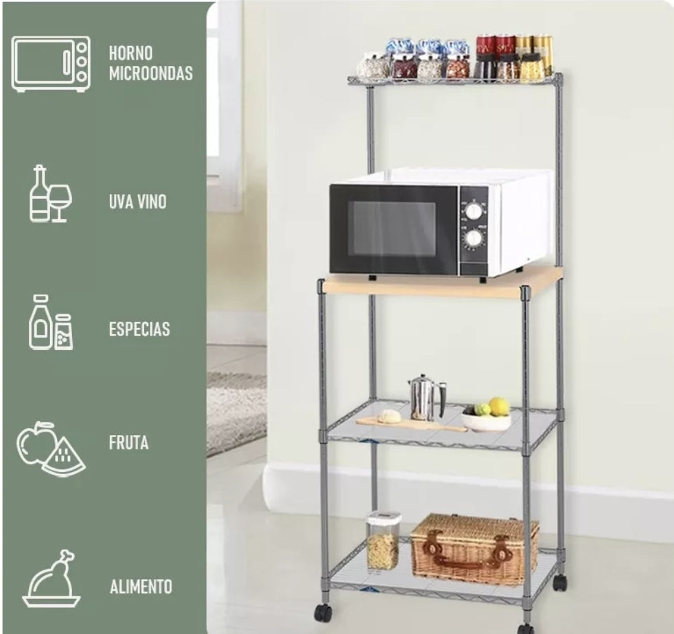 Estante de cocina para microondas