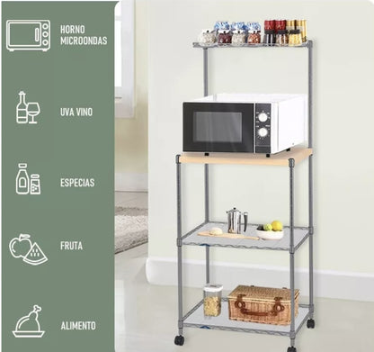 Estante de cocina para microondas