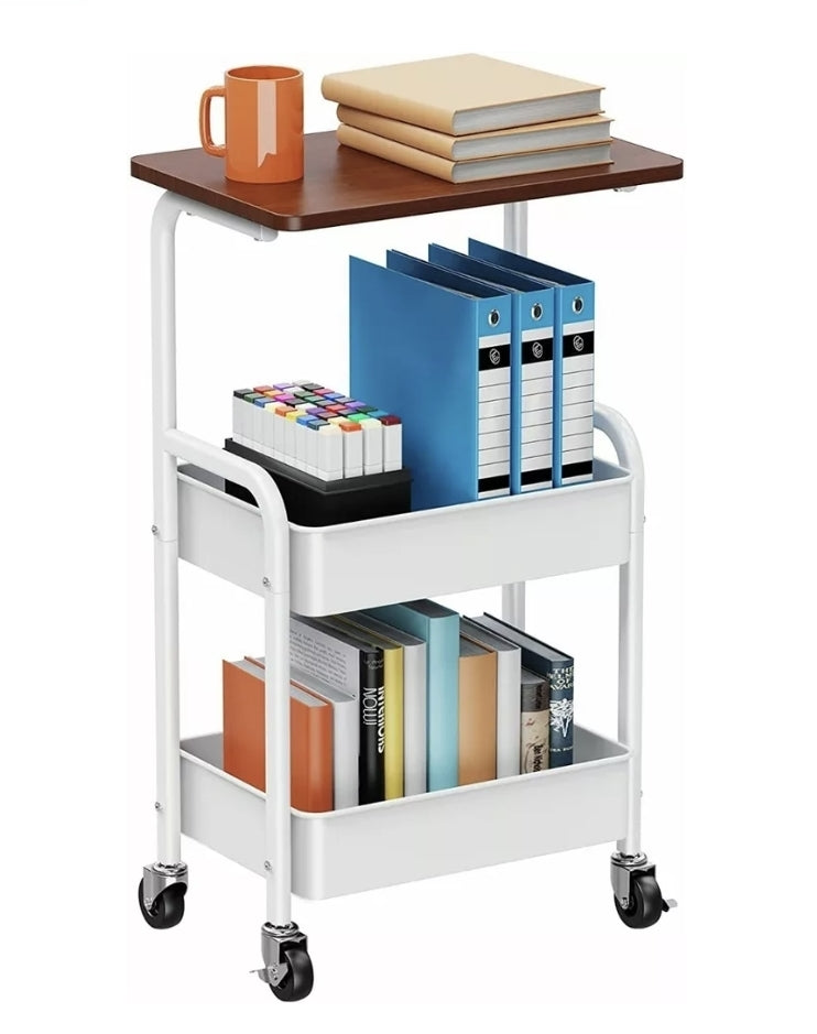 Carrito de almacenamiento con ruedas 3 niveles