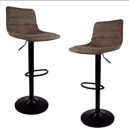 2 bancos altos cuero sintético