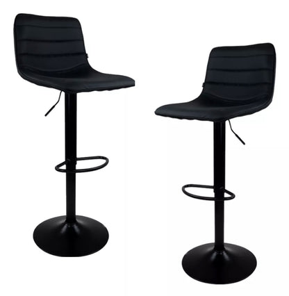 2 bancos altos cuero sintético