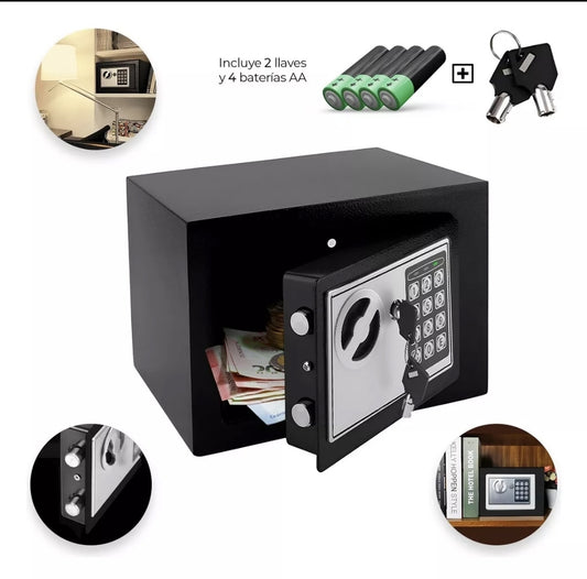Caja Fuerte Digital De Alta Seguridad Con Código Y Llave
