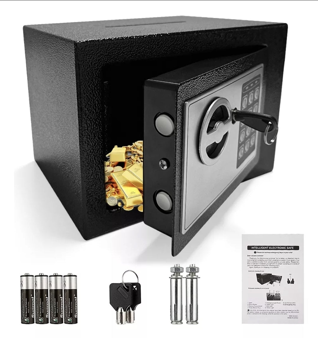 Caja Fuerte Digital De Alta Seguridad Con Código Y Llave