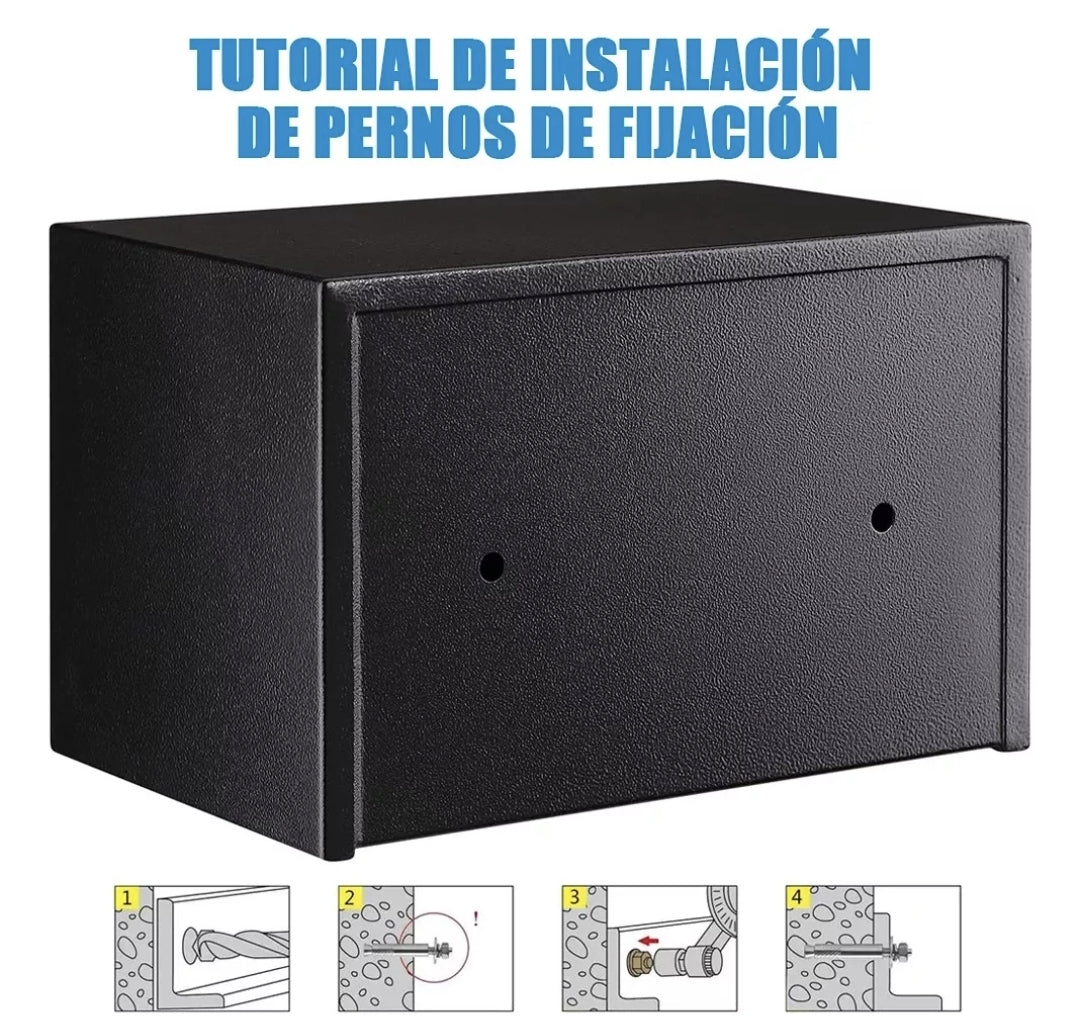 Caja Fuerte Digital De Alta Seguridad Con Código Y Llave