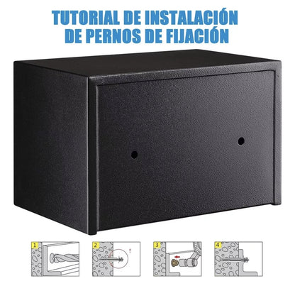 Caja Fuerte Digital De Alta Seguridad Con Código Y Llave